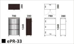 Wymiary regału ePR-33