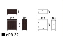 Wymiary regału ePR-22