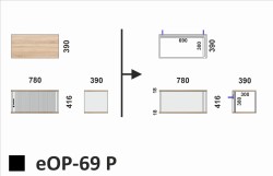 Wymiary półki eOP-69 P