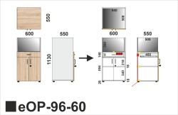 Wymiary regału eOP-96-60