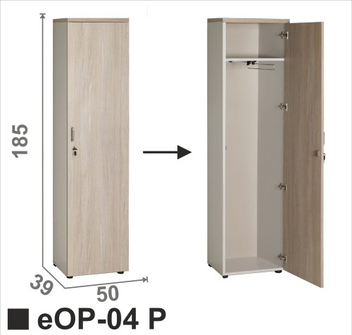 Regał ubraniowy eOP-04 P