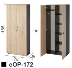 Regał ubraniowo aktowy eOP-172