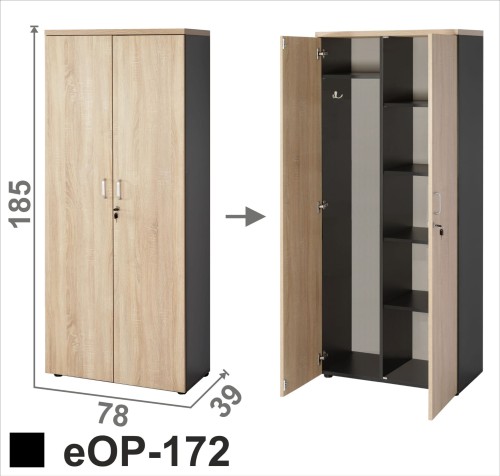 Regał ubraniowo aktowy eOP-172