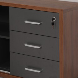 Szafka boczna biurka z szufladami z zamkiem centralnym