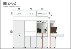 UKŁAD MEBLI W ZESTAWIE