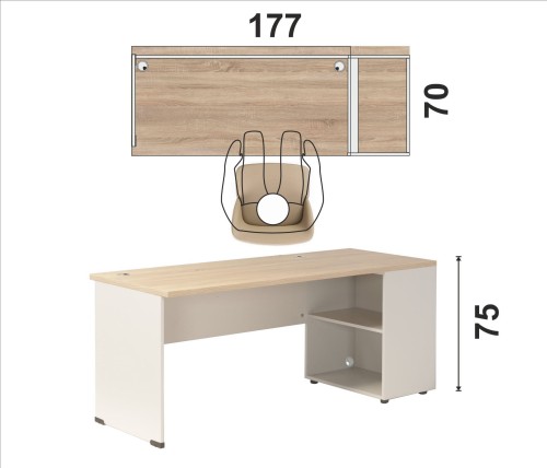 Biurko eOP-150 P-177