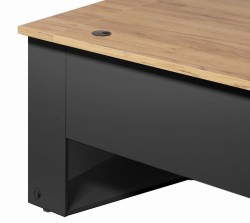 Blat biurka grubości 28 mm z przelotką na kable