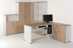 Meble eOPTIMAL w kolorze 12+43 DĄB URBAN KAWOWY + POPIEL