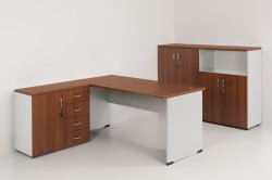 Meble eOPTIMAL w kolorze 03+43 ORZECH ECCO + POPIEL