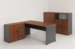 Meble eOPTIMAL w kolorze 03+41 ORZECH ECCO + ANTRACYT