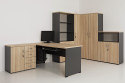 MEBLE eOPTIMAL w kolorze 04+41 COCO BOLO + ANTRACYT