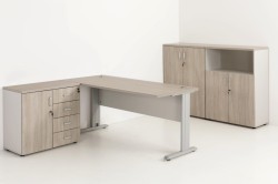 Meble eOPTIMAL w kolorze 13+43 DĄB URBAN OYSTER + POPIEL