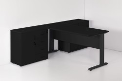 Meble eOPTIMAL w kolorze 40+40 CZARNY MAT + CZARNY MAT