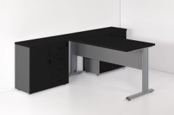 Meble eOPTIMAL w kolorze 40+41 CZARNY MAT + ANTRACYT