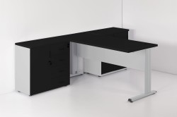 Meble eOPTIMAL w kolorze 40+43 CZARNY MAT + POPIEL