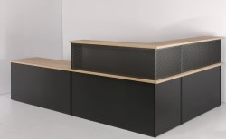 Zestaw Z-705 L z ladą dwustanowiskową - widok od strony klienta