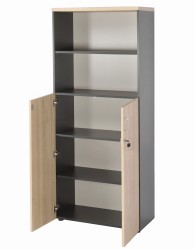 Regał aktowy pięciopoziomowy eOP-174 - drzwi w pozycji otwartej