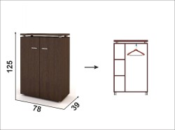 Regał ubraniowo gospodarczy ePR-31W
