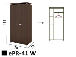 Regał ubraniowo aktowy ePR-41W