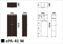 Wymiary regału ePR-41W