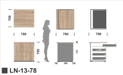 Wymiary modułu LN-13-78