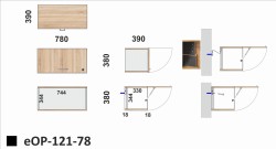 Wymiary półki eOP-121-78