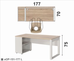 Biurko eOP-151-177 L wersja lewa