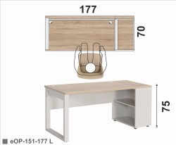 Biurko eOP-151-177 P