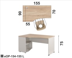 Biurko eOP-154-155 L