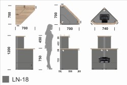 Wymiary modułu LN-18