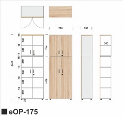 Wymiary regału eOP-175