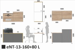Wymiary lady eNT-13-160+80 L