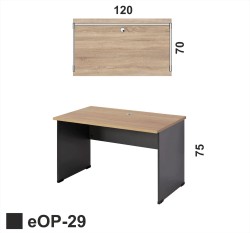 Biurko prostokątne 120 x 70  | eOP-29