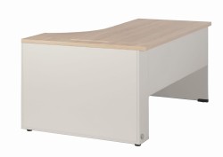 Biurko eOP-162-160 P widok od boku dostawianego do ściany