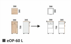 Wymiary szafki eOP-60 L
