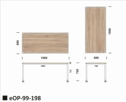 Wymiary stołu eOP-99-198