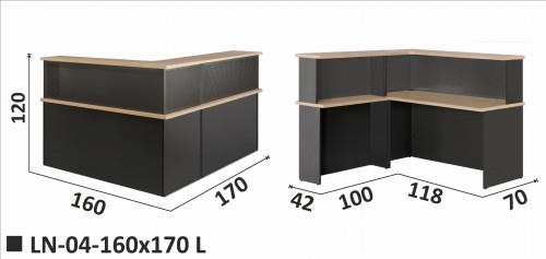 Lada narożna z blachą perforowaną | LNB-04-160x170 L