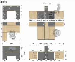Wymiary zestawu Z-142