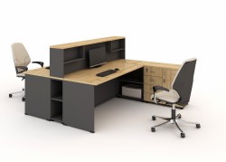 Zestaw Z-142 z dwoma stanowiskami pracy oddzielonymi przegrodą