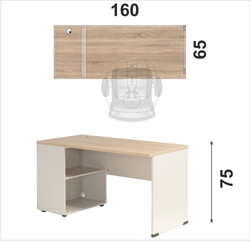 Biurko eOP-149-160 L w wersji lewej