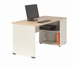 Zastosowanie biurka eOP-150-160 P z komputerem i monitorem