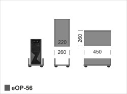Wymiary podstawki eOP-56