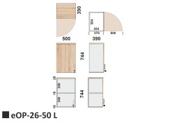 Wymiary nadstawki eOP-26-50 L