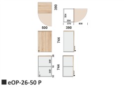 Wymiary nadstawki eOP-26-50 P