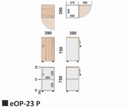 Wymiary regału eOP-23 P