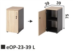 Regał jednodrzwiowy eOP-23-39 L