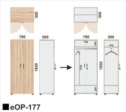 Wymiary szafy eOP- 177