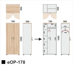 Wymiary szafy eOP-178
