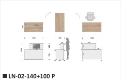 Wymiary LN-02-140+100 P