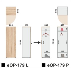 Wymiary szafy eOP-179